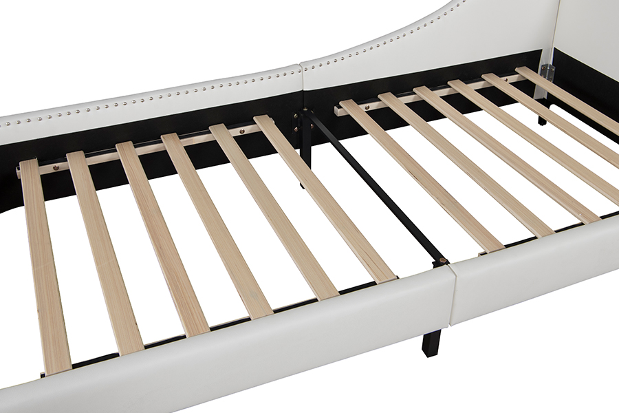 Rangka Katil Kulit Berbentuk L 4546-3U USB Upholsteri