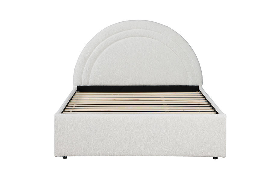 4542 Rangka Katil Penyimpanan Melengkung Trundle Bunk Upholstered