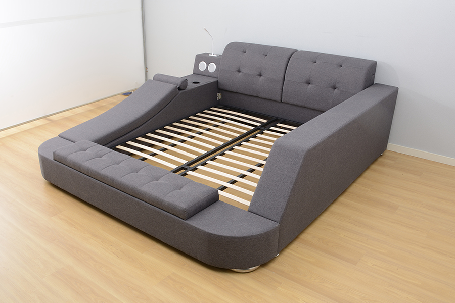 Rangka Katil Santai Bersepadu Pembesar Suara Bluetooth 1550 Upholster