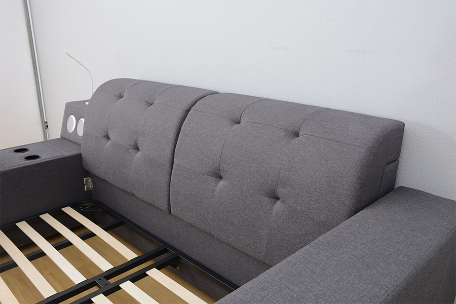 Rangka Katil Santai Bersepadu Pembesar Suara Bluetooth 1550 Upholster