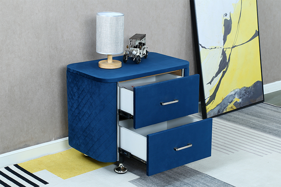 WSS954 Diamond Velvet Nightstand/ Meja Katil