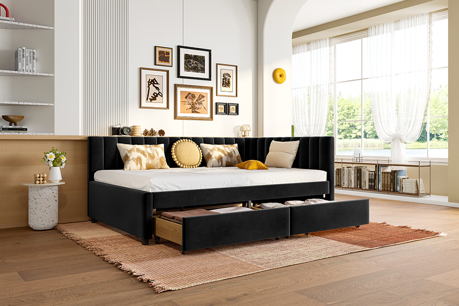 Katil Sofa Baldu Penyimpanan 4856D untuk Ruang Kecil