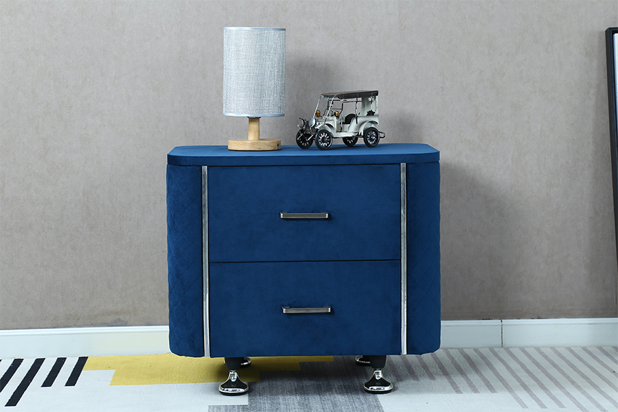 WSS954 Diamond Velvet Nightstand/ Meja Katil
