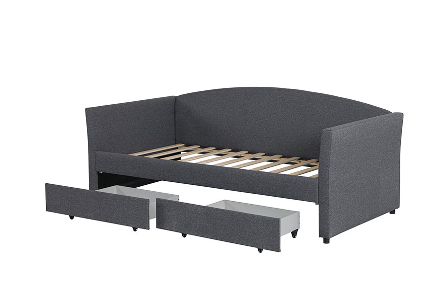4271D Katil Sofa Penyimpanan Kapas-Linen Mesra Kulit