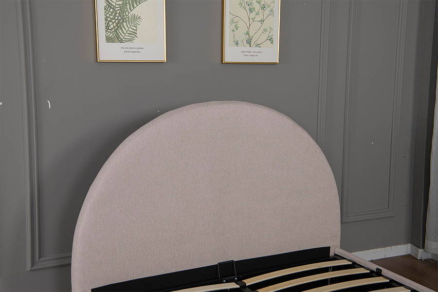 Rangka Katil Penyimpanan Upholsteri Bahan Mesra Alam 5019G