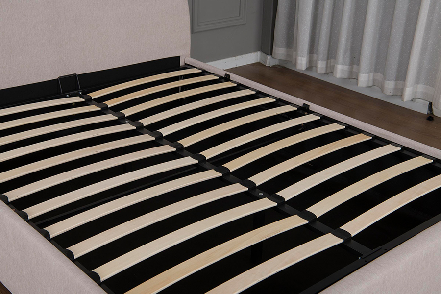 Rangka Katil Penyimpanan Upholsteri Bahan Mesra Alam 5019G