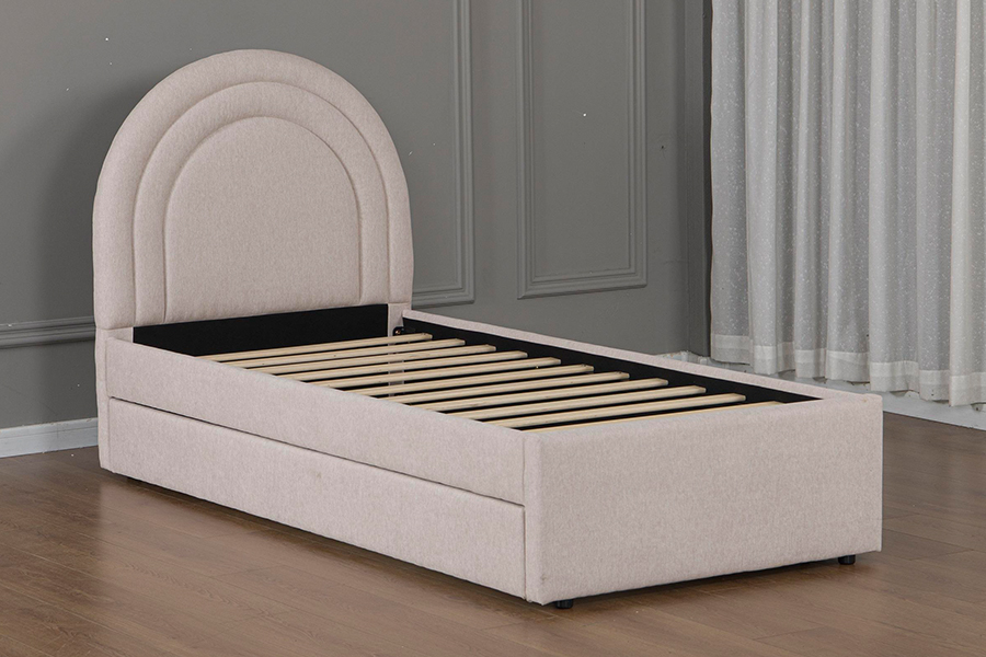 5021 Rangka Katil Upholsteri Tempat Tidur Berbilang Gerbang Trundle Bunk