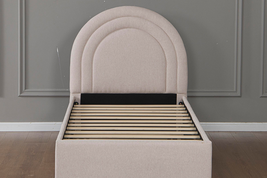 5021 Rangka Katil Upholsteri Tempat Tidur Berbilang Gerbang Trundle Bunk