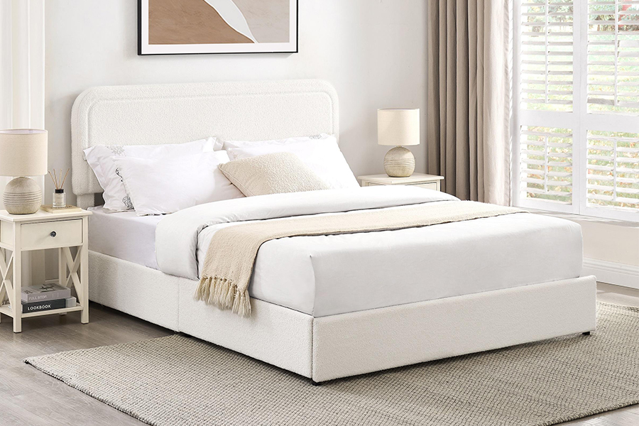 Laci Penyimpanan Katil N3 Bingkai Katil Penyimpanan Upholsteri Tahan Lama
