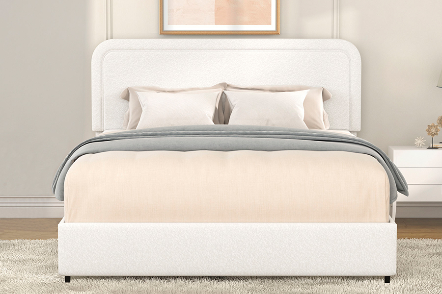 Laci Penyimpanan Katil N3 Bingkai Katil Penyimpanan Upholsteri Tahan Lama