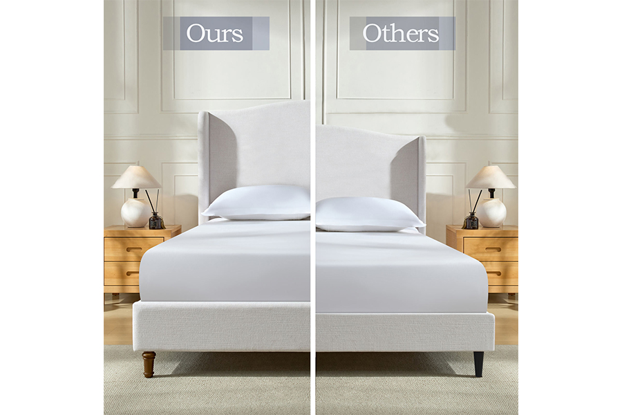 N4 Dimensi katil double bersaiz King Bingkai Katil Penyimpanan Upholsteri