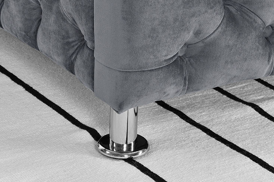 1268 Gaya Mewah Fabrik upholsteri Katil Upholsteri