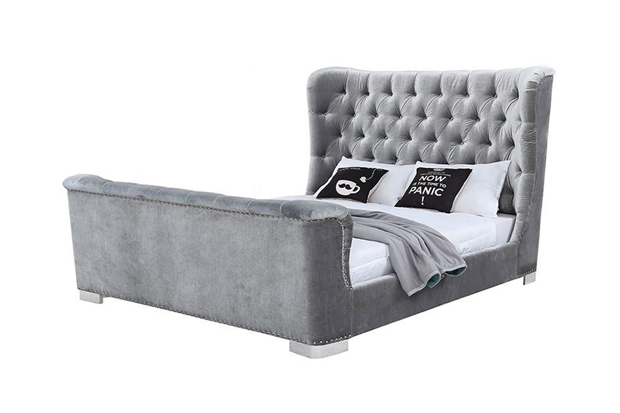 1413 Rekaan Moden Katil Upholstered Platform Upholster