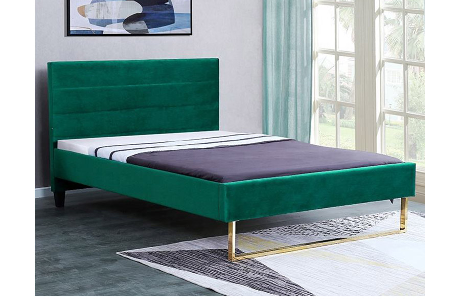 1347 Katil Mewah Saiz King Rekaan Moden Katil Upholsteri