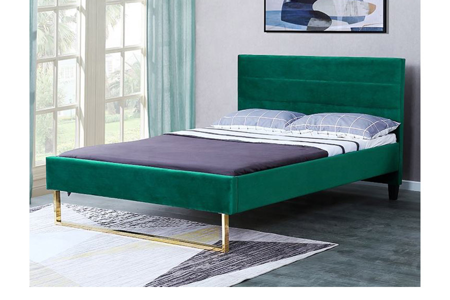 1347 Katil Mewah Saiz King Rekaan Moden Katil Upholsteri