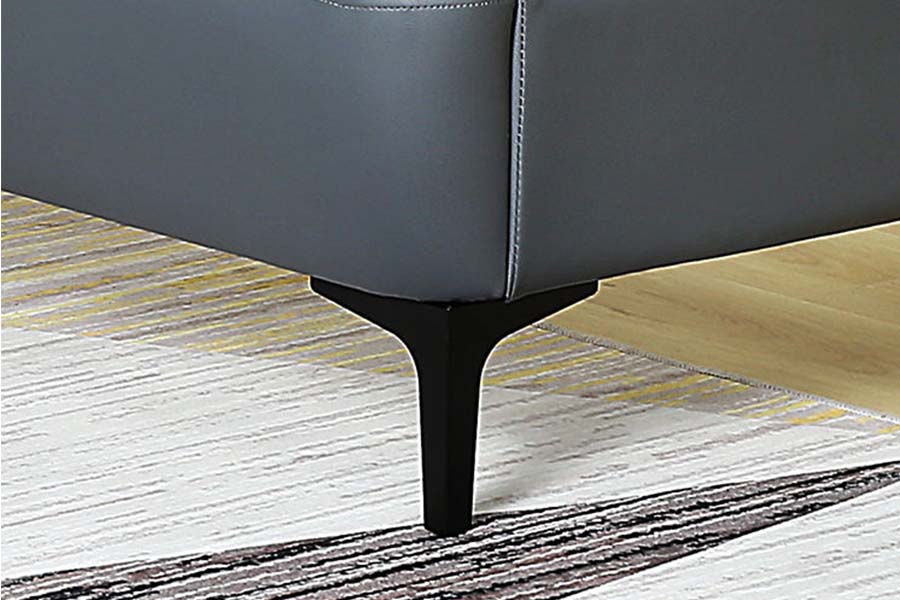 1584 Katil Upholsteri Kepala Katil Lembut Kulit Hitam