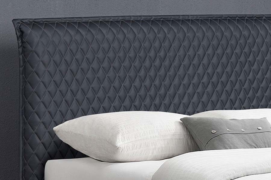 Katil Bett Kulit 1664 Katil Upholsteri Gaya Moden