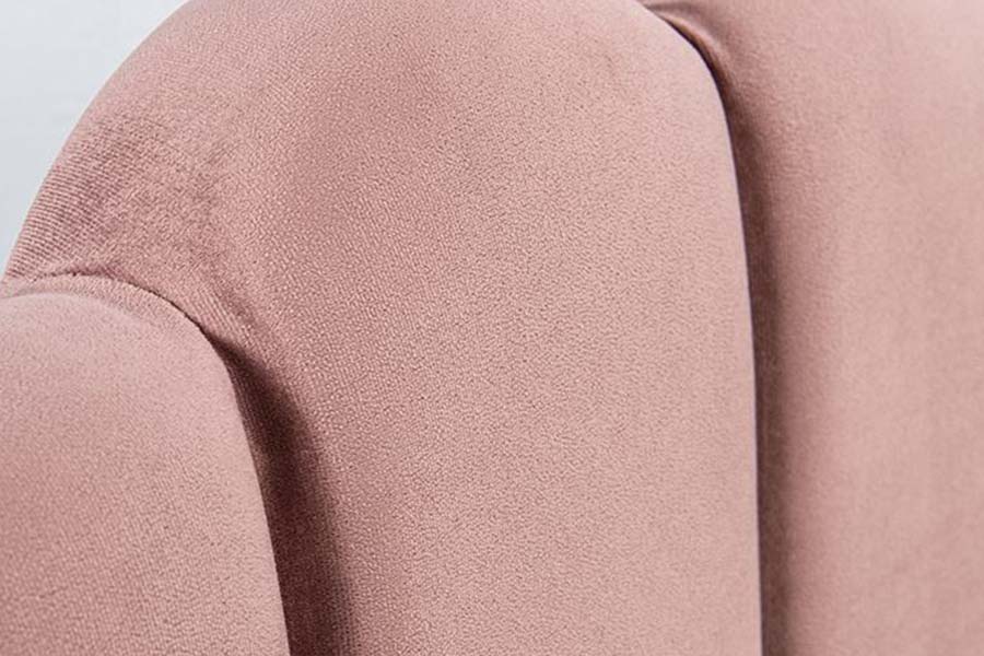1655 Katil Pelantar Fabrik Linen Merah Jambu Katil Upholsteri