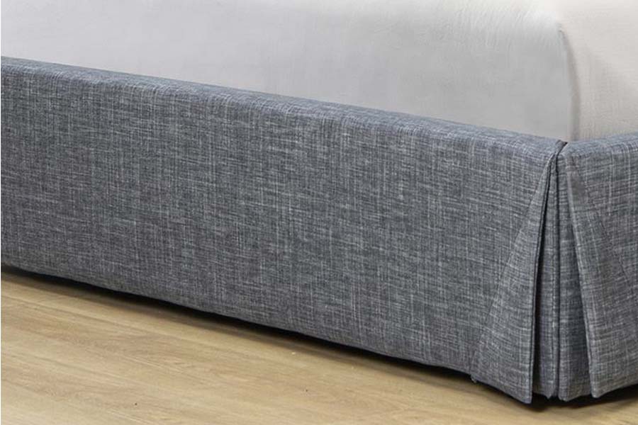 1530 Katil Berlapis Fabrik Linen Rangka Katil Penyimpanan Upholster