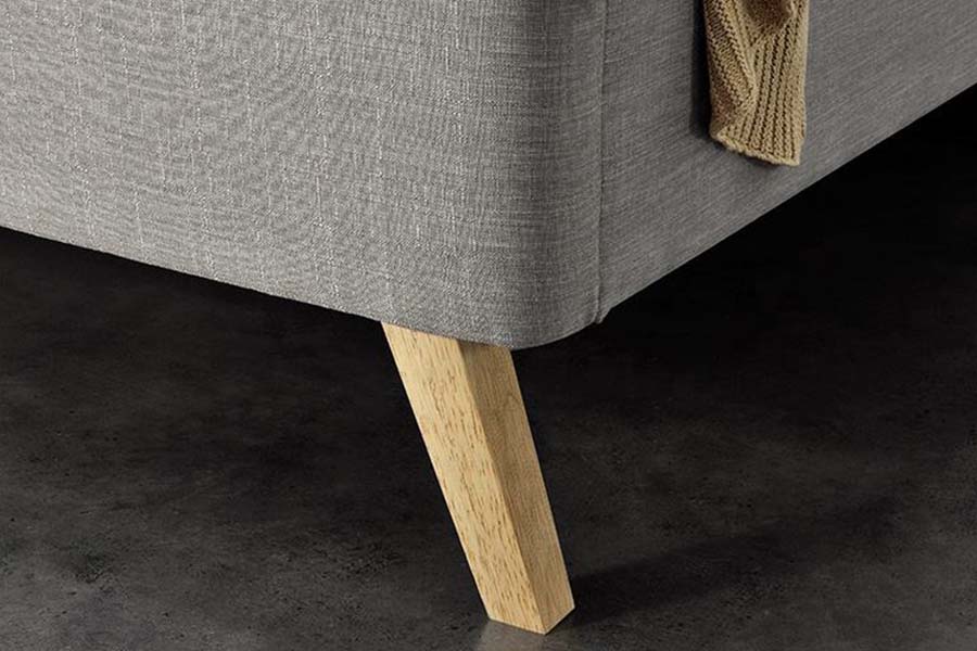1525 Bingkai Kayu Bersaiz Dua Katil Upholsteri Lembut Upholsteri