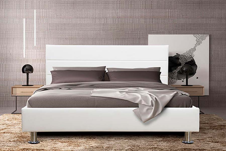 Katil Upholsteri Panel Kepala Katil Blok Persegi 1639
