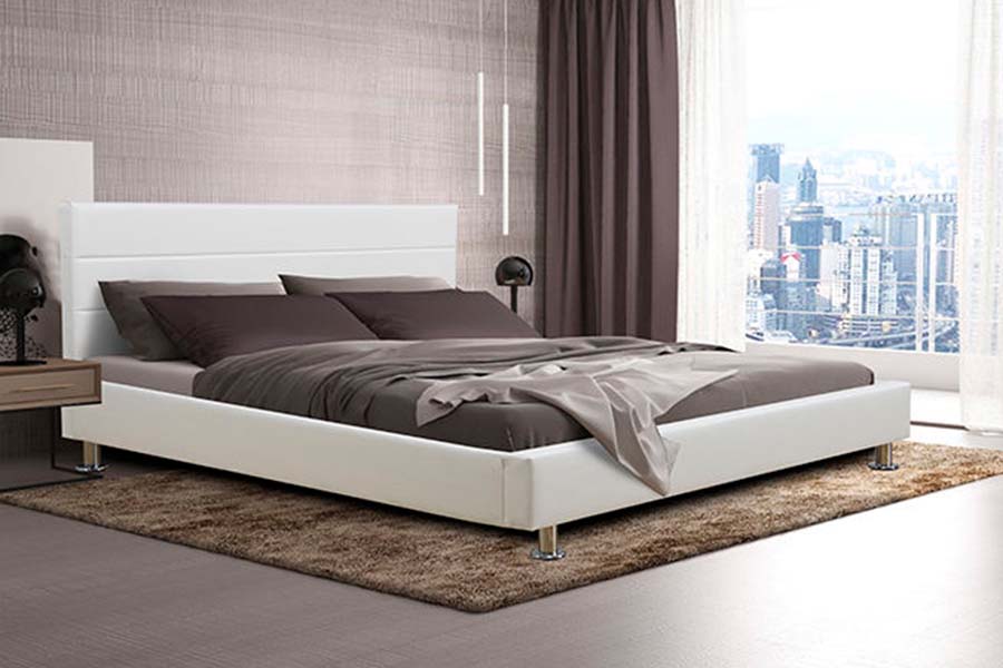 Katil Upholsteri Panel Kepala Katil Blok Persegi 1639