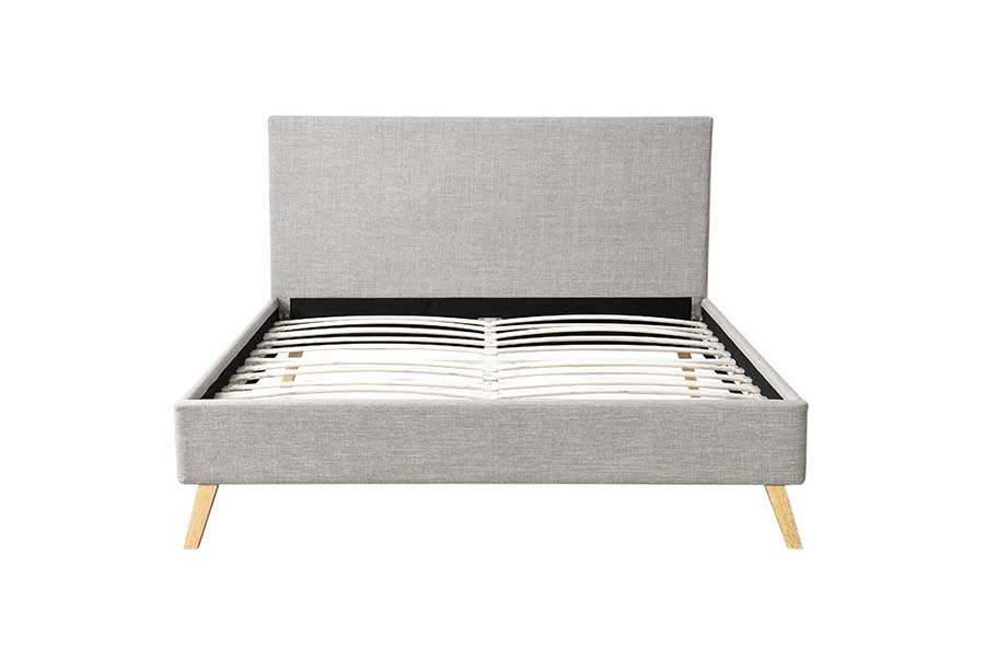 1525 Bingkai Kayu Bersaiz Dua Katil Upholsteri Lembut Upholsteri