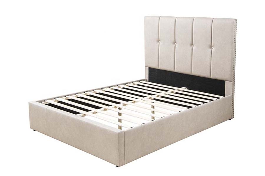 1616 King Size Katil Lembut Rekaan Butang Katil Upholsteri