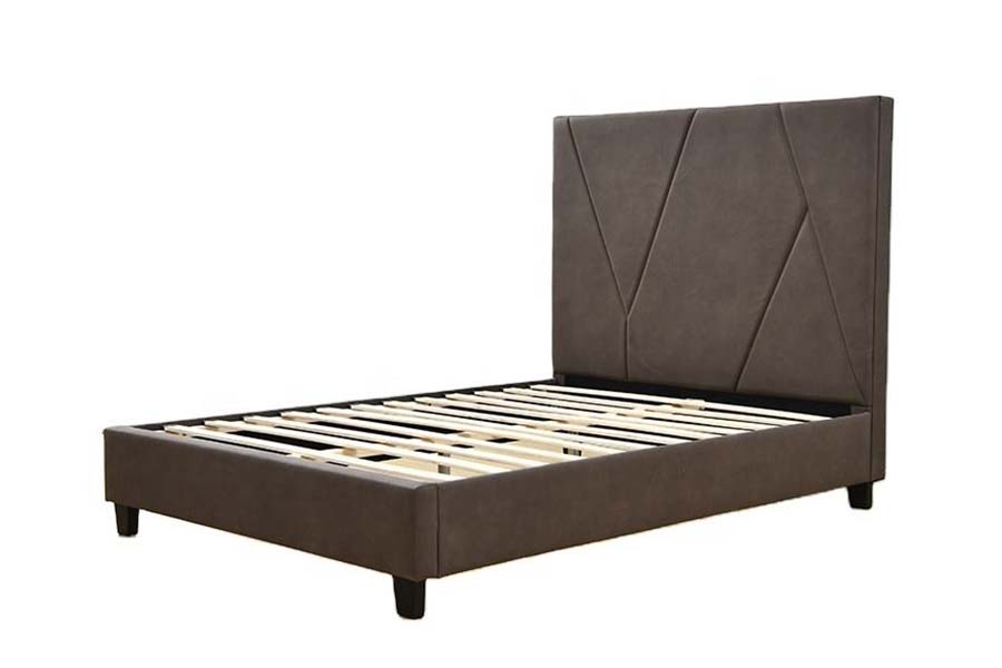 1615 Katil Kulit Bersaiz Bujang Katil Upholsteri