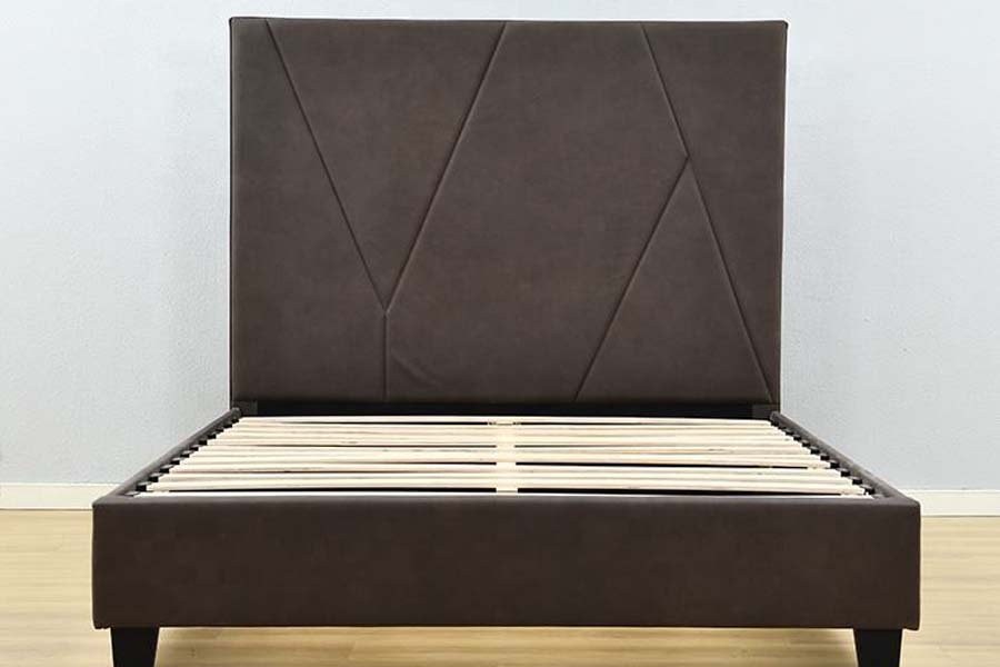 1615 Katil Kulit Bersaiz Bujang Katil Upholsteri