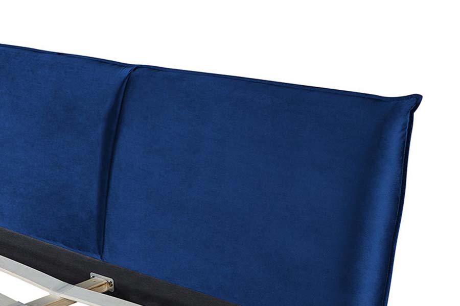 1494 Katil Queen Kaki Kayu Katil Pelapis Biru Kepala katil lembut