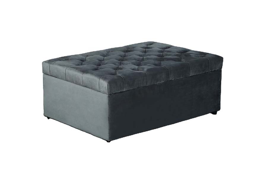 1484 Rekaan Butang Kotak ottoman storan upholsteri