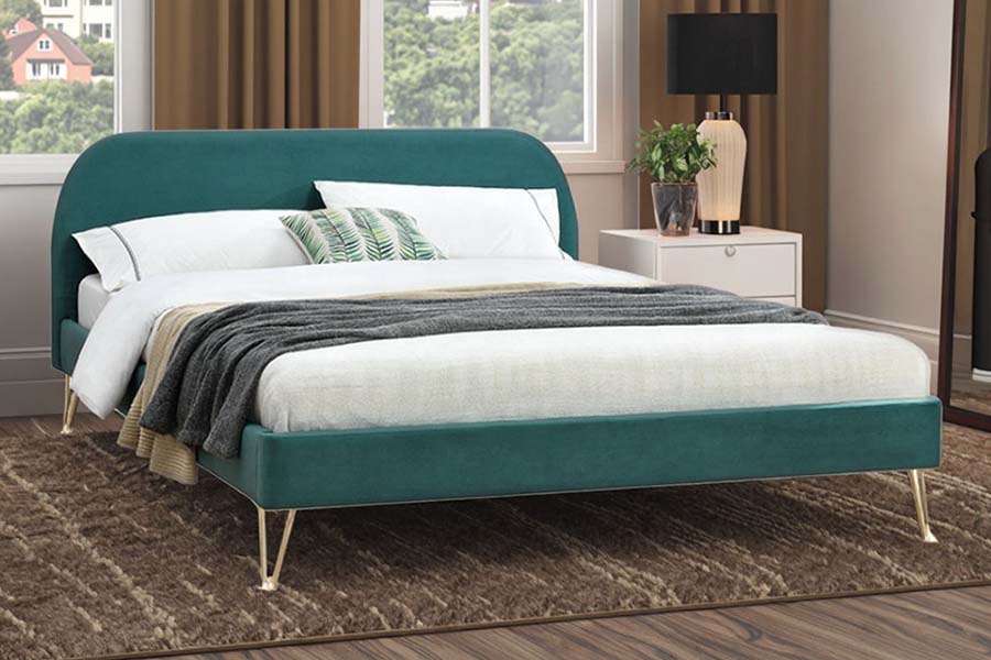 1475 Berkualiti Tinggi Rangka Katil King Size Katil Upholsteri