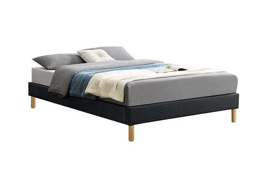1469 Katil Tinggi dengan Katil Upholsteri Fabrik PU