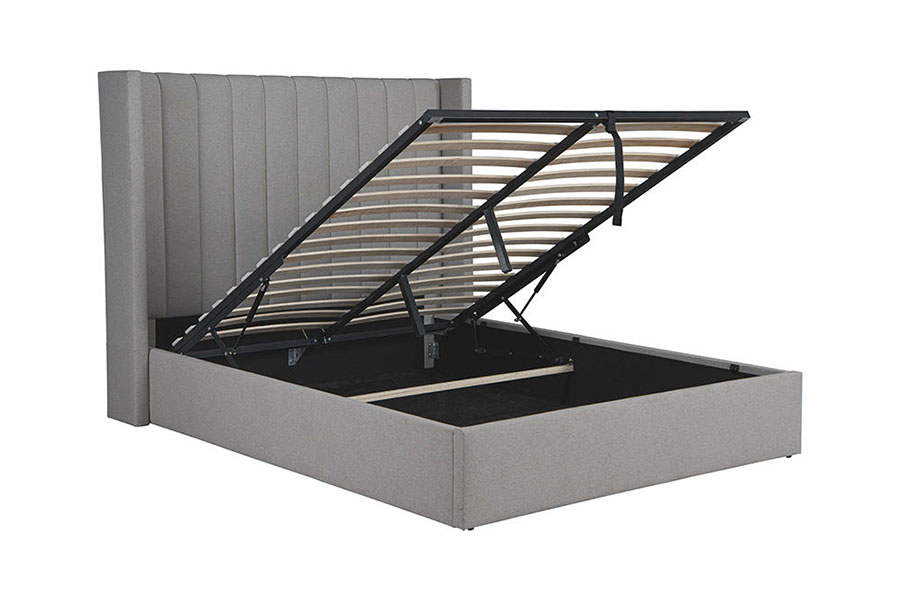 4242 Linen Fabric Lift-Up Storage Upholstered Bed Frame