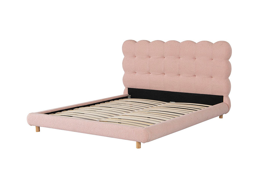 4134 French Design Katil Berumbai Berumbai Bulu Sherpa
