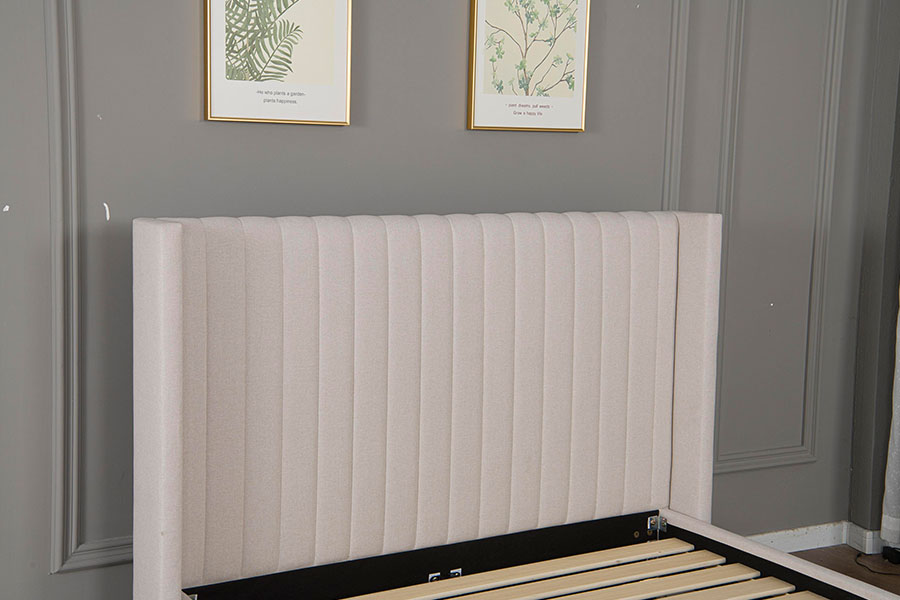 4905 Katil Pelantar Minimalis Linen Berumbai