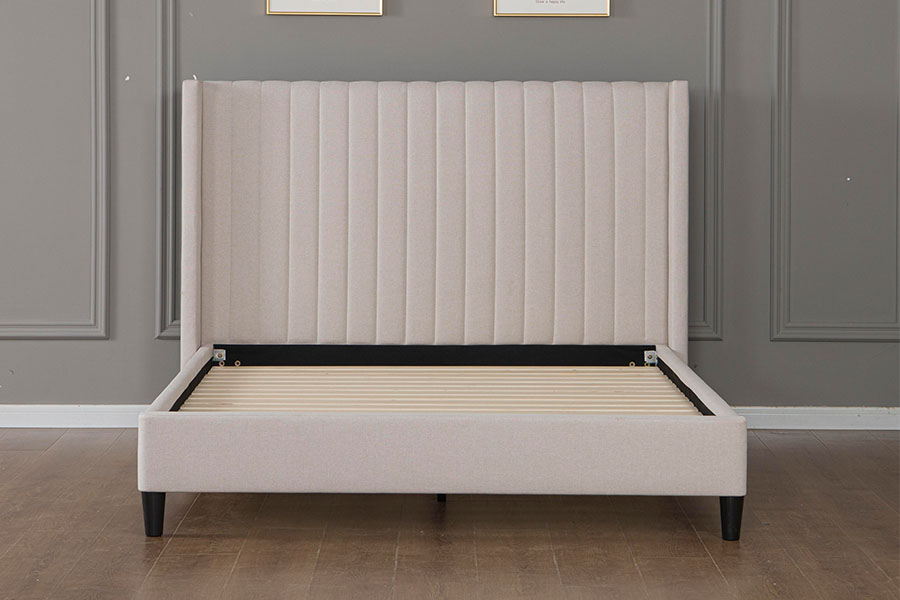 4905 Katil Pelantar Minimalis Linen Berumbai