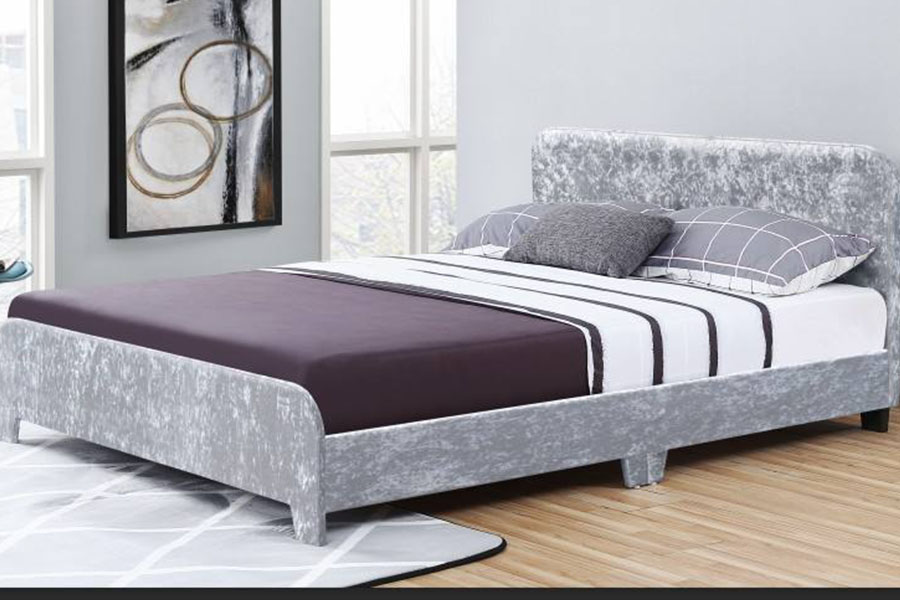 1142-3 Fabrik Linen Moden Pakej Satu Kotak Katil Upholsteri