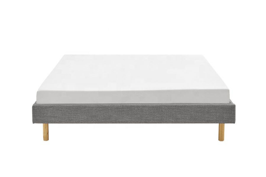 1159B Kain Linen Kaki Kayu Moden Katil Single Berkualiti Tinggi
