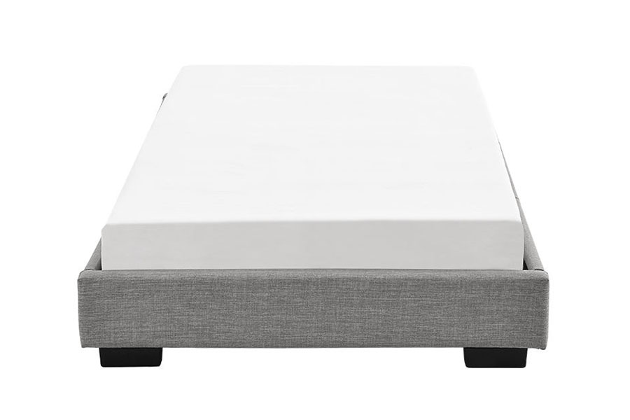 1159A Katil Upholsteri Rangka Kayu Pepejal Linen King Queen Linen