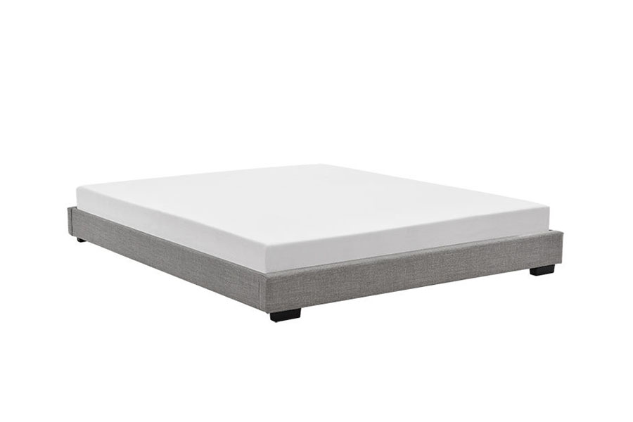 1159A Katil Upholsteri Rangka Kayu Pepejal Linen King Queen Linen