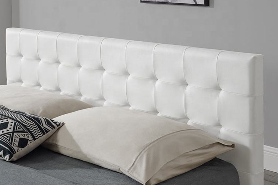 Rangka Katil Penyimpanan Upholsteri Uthmaniyyah Dalaman 1405G Kulit Tiruan Hitam