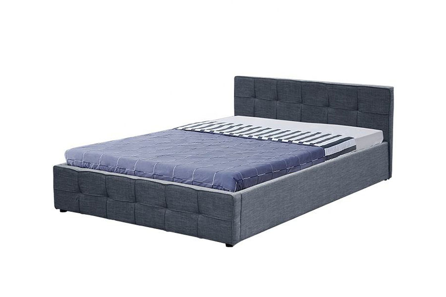 Rangka Katil Penyimpanan Uthmaniyyah Panel-Katil Kepala 1295G Queen Upholsteri