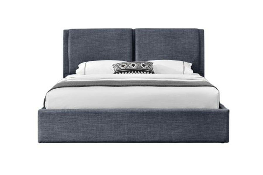 1256G Linen Mewah Penyimpanan Lif Gas Uthmaniyyah Rangka Katil Upholsteri
